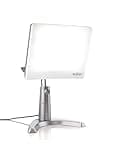 Carex Day-Light Classic Plus Sunlight Therapy Lamp - 10000 LUX Therapy Lamp at 12 Inches, LED Bright White Light with Adjustable Height and Brightness Levels for Mood, White