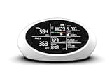 11-in-1 Professional Air Quality Monitor Indoor, Indoor Portable CO2, HCHO, TVOC, PM2.5, PM1.0, PM10, AQI Indication, CO2 Alarm, Temperature, Humidity and Time | Intelligent Air Quality Tester