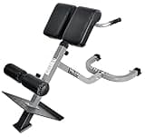 Valor Fitness Roman Chair Hyperextension Bench -Adjustable with Resistance Band Pegs for Core, Hamstring, and Ab Workouts - Max 250 LB - Strength Training Equipment