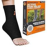 Incrediwear Ankle Sleeve - Ankle Brace for Joint Pain Relief, Sprained Ankle Support, Arthritis, Inflammation Relief, and Circulation, Ankle Support for Women and Men (Black, Large)