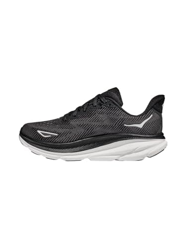 HOKA ONE ONE Clifton 9 Womens Shoes Size 9, Color: Black/White