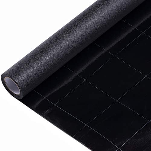 VELIMAX Static Cling Total Blackout Window Film Privacy Room Darkening Window Tint Black Window Cover 100% Light Blocking No Glue (35.4 x 118 inches)