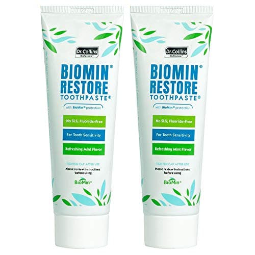 Dr. Collins BioMin Restore Toothpaste for Tooth Sensitivity, 3.5oz (Pack of 2)